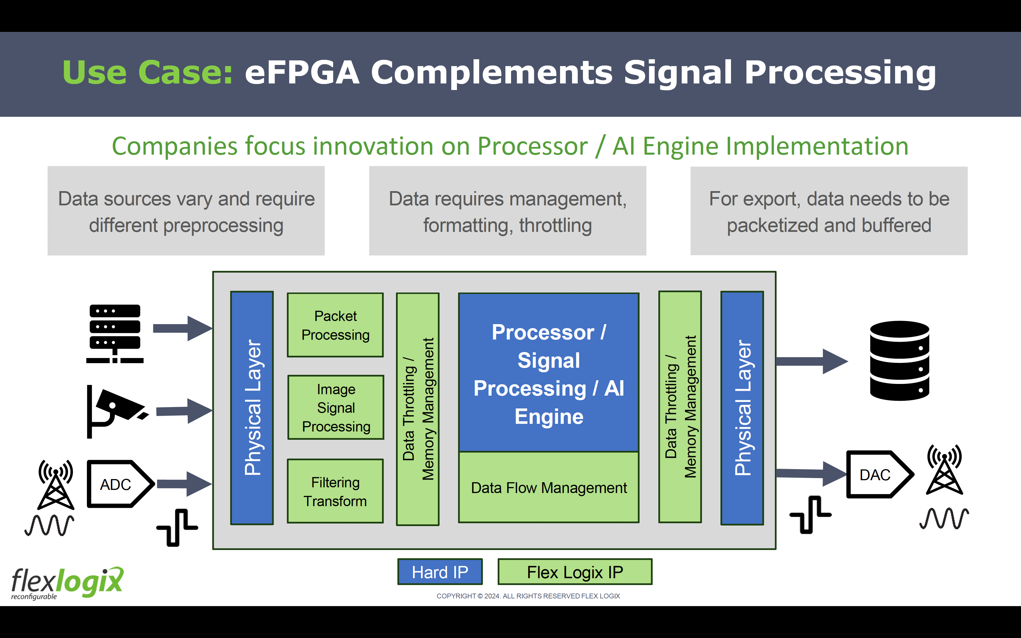 Use Case eFPGA Complementing Signal Processing