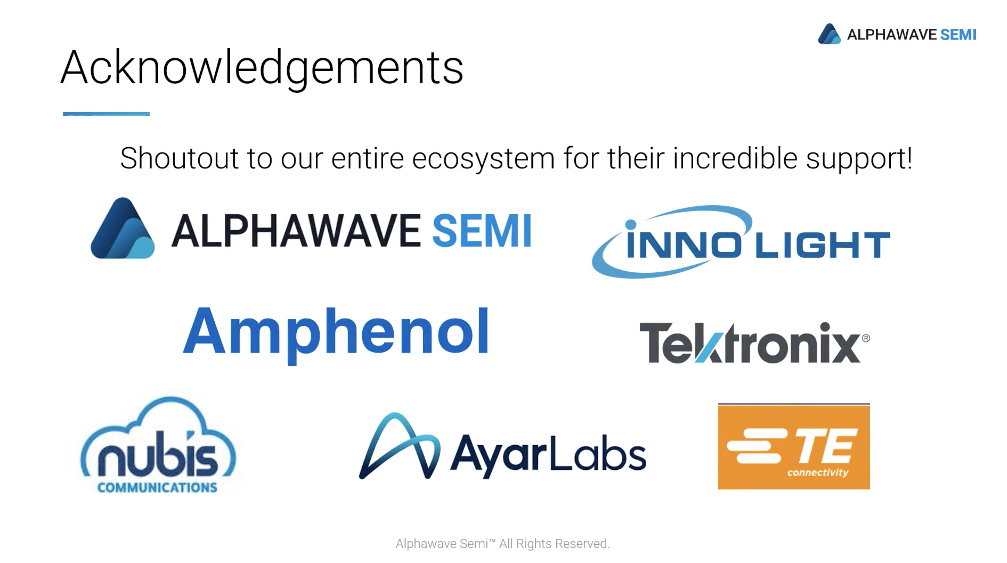 Alphawave Ecosystem Collaborative Partners