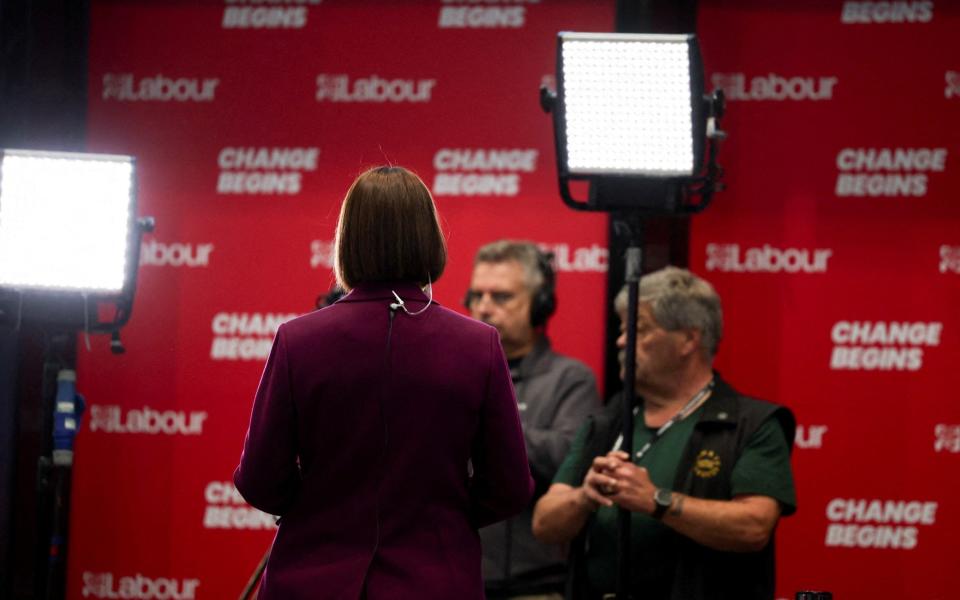 Rachel Reeves being interviewed at the Labour Party Conference in September